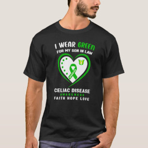 Camiseta Eu Visto Verde Para O Meu Filho Em Direito Doença 