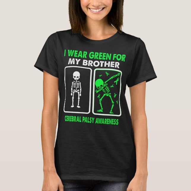 Camiseta Eu Visto Verde Para O Meu Irmão CEREBRAL PALSY (Frente)