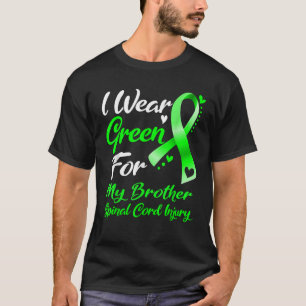 Camiseta Eu Visto Verde Para O Meu Irmão - Lesão Na Medula 