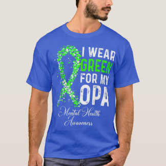 Camiseta Eu Visto Verde Para O Meu Mo De Sensibilização Par