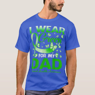 Camiseta Eu Visto Verde Para O Meu Pai Sensibilização Menta