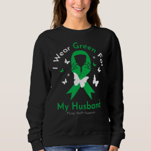Camiseta Eu Visto Verde Para Os Meus Amigos Da Saúde Mental