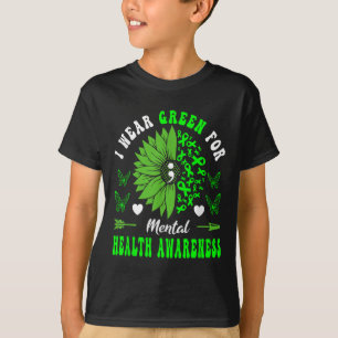 Camiseta Eu Visto Verde Para Sensibilização Mental Para A S