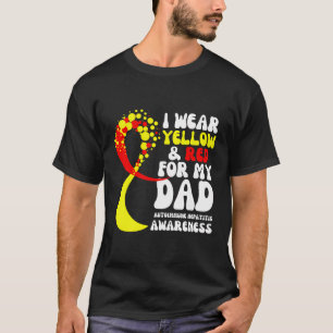 Camiseta Eu Visto Vermelho Amarelo Para Minha Hepatite Auto