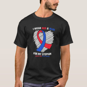 Camiseta Eu Visto Vermelho E Azul Para A Minha Consciência