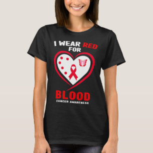 Camiseta Eu Visto Vermelho Para A Consciência Do Cancer 3