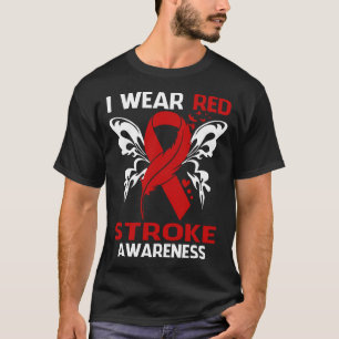 Camiseta Eu Visto Vermelho Para A Consciencialização
