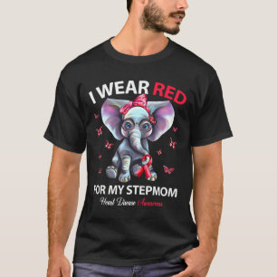 Camiseta Eu Visto Vermelho Para A Minha Consciência Da Doen