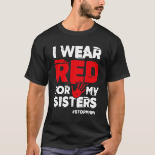 Camiseta Eu Visto Vermelho Para A Minha Irmã Parada America