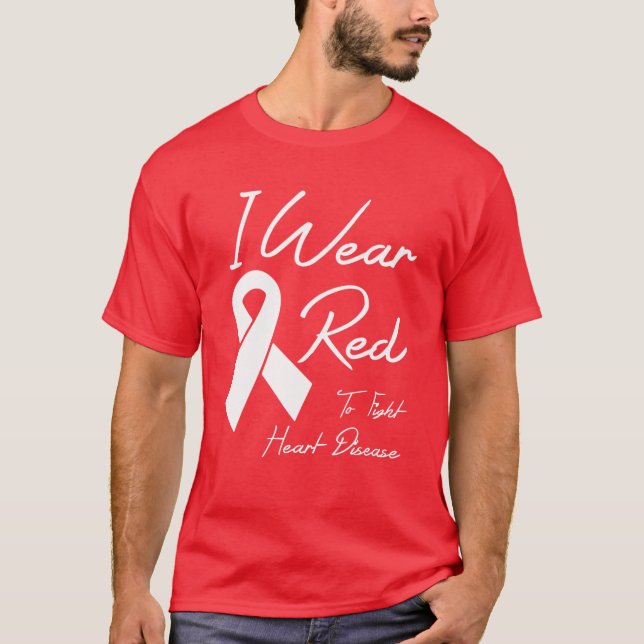 Camiseta Eu Visto Vermelho Para Combater A Consciência Da D (Frente)