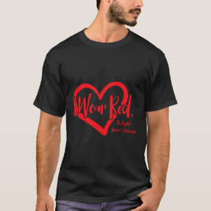 Camiseta Eu Visto Vermelho Para Combater Doenças Cardíacas