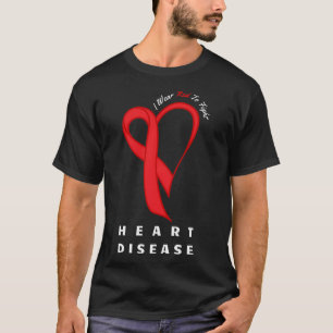 Camiseta Eu Visto Vermelho Para Combater Doenças Cardíacas 