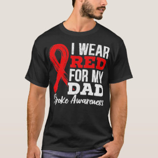 Camiseta Eu Visto Vermelho Para Meu Pai Causar Consciência