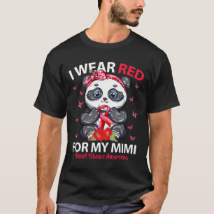 Camiseta Eu Visto Vermelho Para Meu Plano De Consciência Da
