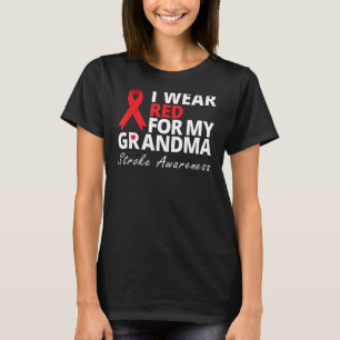 Camiseta Eu Visto Vermelho Para Minha Avó Sentir Consciênci