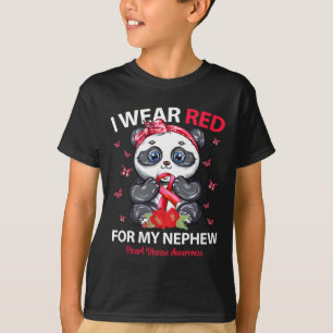 Camiseta Eu Visto Vermelho Para Minha Consciência Da Doença