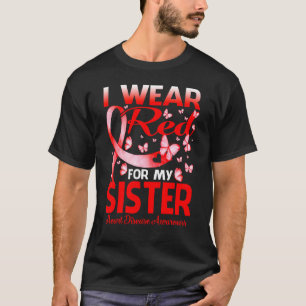 Camiseta Eu Visto Vermelho Para Minha Consciência Da Doença