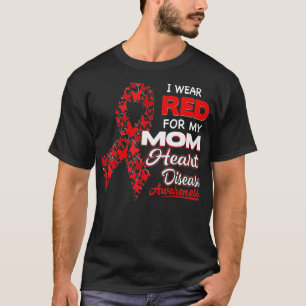 Camiseta Eu visto Vermelho Para Minha Mãe Consciência Da Do