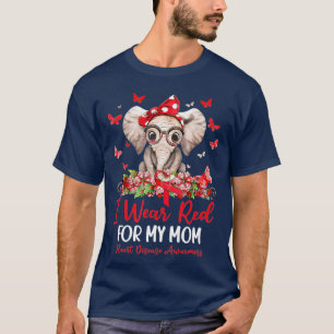 Camiseta Eu Visto Vermelho Para Minha Mãe Consciência Da Do
