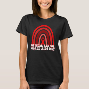 Camiseta Eu Visto Vermelho Para O Dia Vermelho Da Consciênc