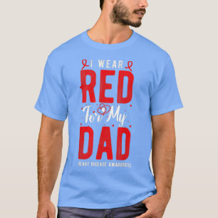 Camiseta Eu visto Vermelho Para Os Meus Pais Homens De Cons