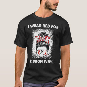 Camiseta Eu Visto Vermelho Para Semana Vermelha Da Frisa Se