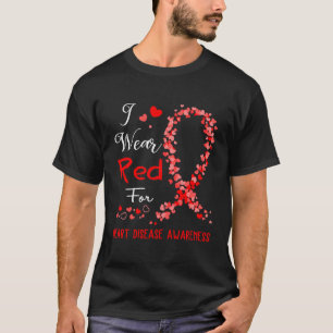 Camiseta Eu Visto Vermelho Para Sensibilizar Doenças Cardía