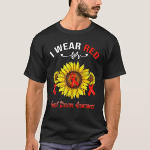 Camiseta Eu Visto Vermelho Para Sensibilizar Doenças Cardía