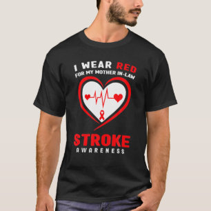 Camiseta Eu Visto Vermelho Pela Minha Mãe Em Lei, Sensibili