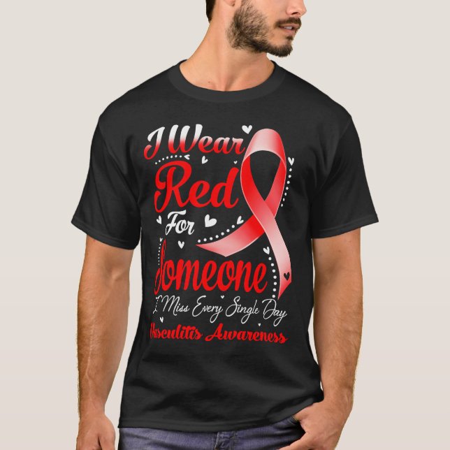 Camiseta Eu Visto Vermelho Por Alguém Que Conhece A VASCULI (Frente)