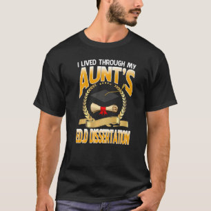 Camiseta Eu vivi através do diploma de dissertação da minha