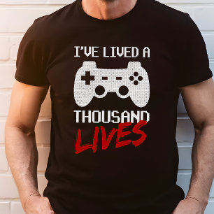 Camiseta Eu Vivi Mil Vidas Video Gamer