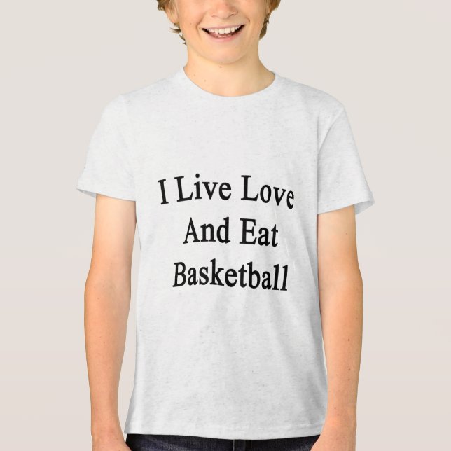 Camiseta Eu Vivo Com Amor E Coma Basquete (Frente)