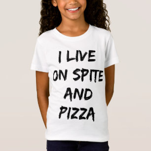 Camiseta Eu Vivo Na Frase E Na Pizza Trendy Quote