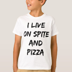 Camiseta Eu Vivo Na Frase E Na Pizza Trendy Quote