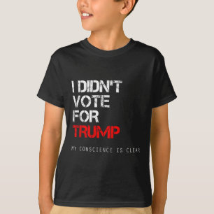 Camiseta Eu Votei A Favor Do Trump Anti Gop Não A Meu Presi