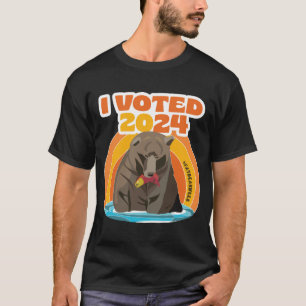 CAMISETA EU VOTEI A SEMANA DE 2024 DE ARTE GORDURA