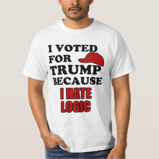 Camiseta Eu votei para o trunfo porque eu deio a lógica