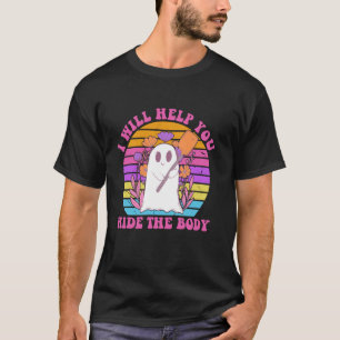 Camiseta Eu Vou Ajudar Você a Esconder o Corpo Cute Ghoul R