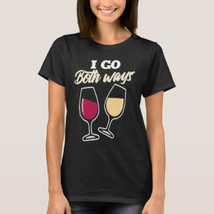 Camiseta Eu Vou As Duas Maneiras Bebendo De Vinho Branco Ve
