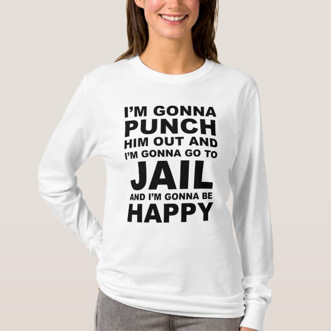 Camiseta Eu vou colocá-lo lá fora Engraçado, citação Pelosi (Frente)