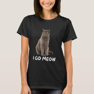 Camiseta Eu Vou Enxergar Um Gato Engraçado Cantando Engraça