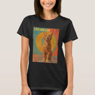 Camiseta Eu Vou Miar - Design de Meme de Gato Cantando Engr