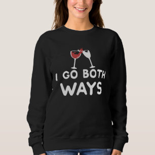 Camiseta Eu vou para as duas maneiras, tinto e tremoço bran