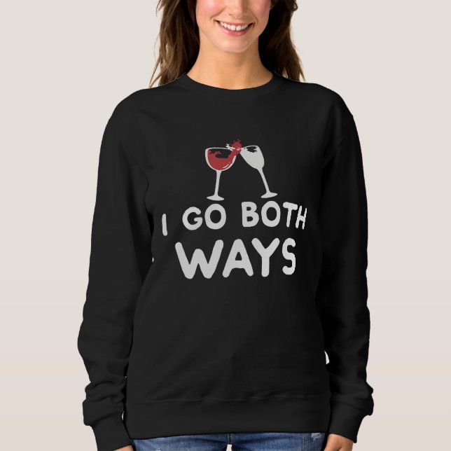 Camiseta Eu vou para as duas maneiras, tinto e tremoço bran (Frente)