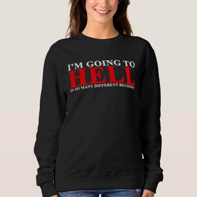 CAMISETA EU VOU PARA O INFERNO  HUMOR SARCÁSTICO (Frente)