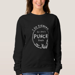 Camiseta Eu vou pescar para não picar Pessoas, dizendo engr