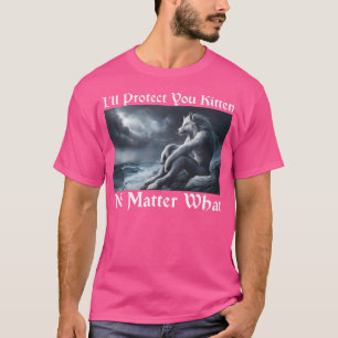 Camiseta Eu Vou Protegê-Lo Gatinho Não Importa O Que Alfa W