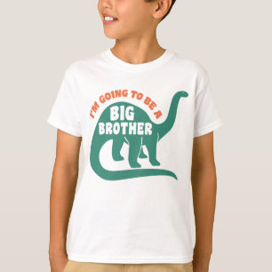 Camiseta Eu vou ser um grande dinossauro irmão