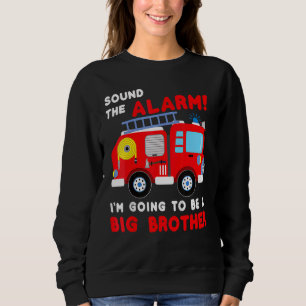Camiseta Eu Vou Ser Um Grande Irmão Firecaminhão Baby Revea